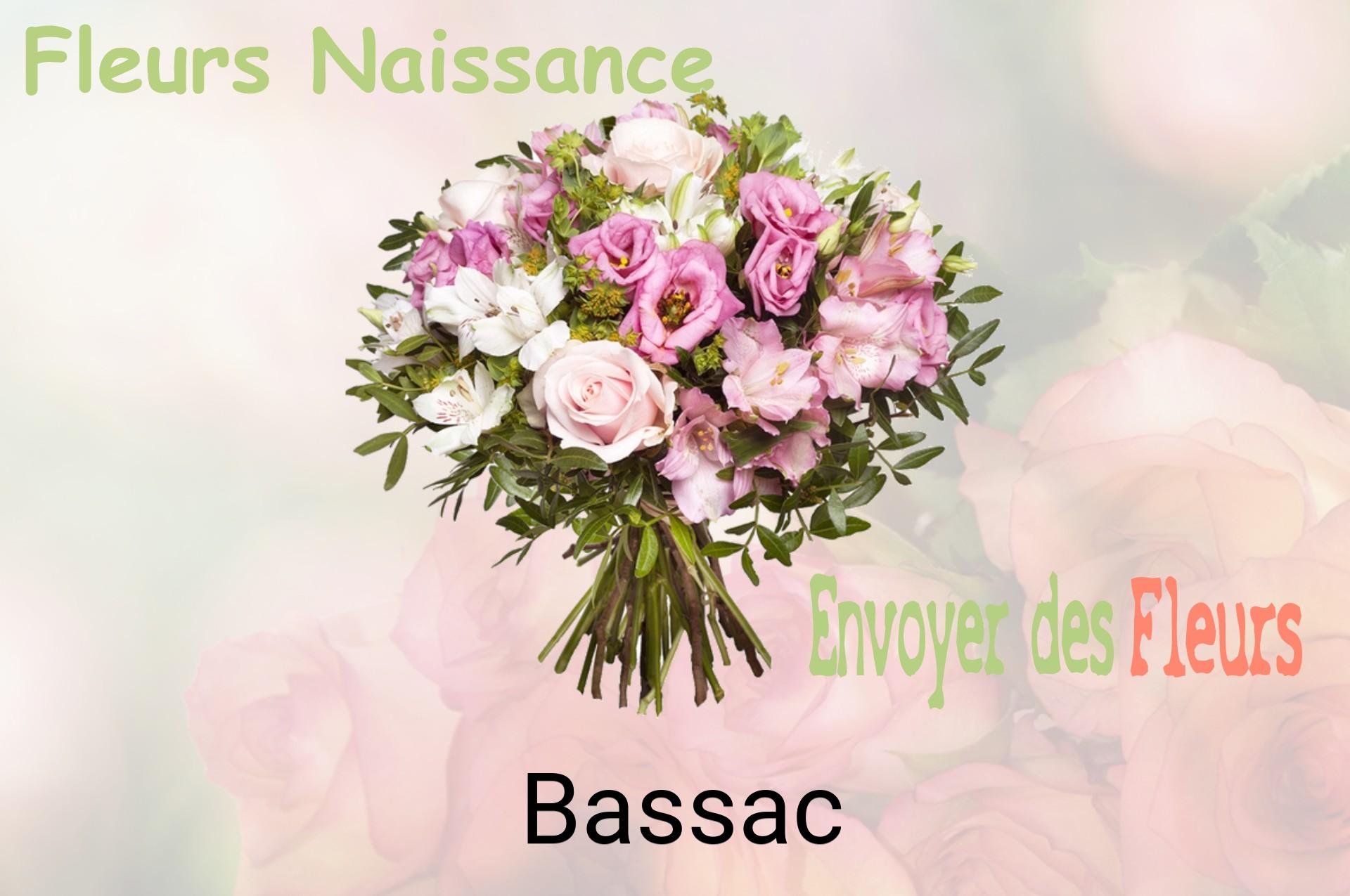 Bouquet de fleurs de naissance livré à Bassac